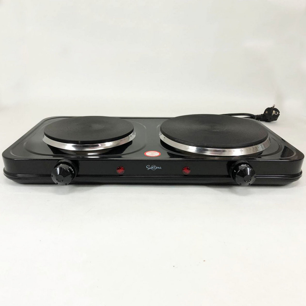 Електроплита 2 конфорки Suntera DP-1935B 2500 w, Зручна плита для кухні, Електро електроплити ML-11 Івано-Франківськ - фото 2