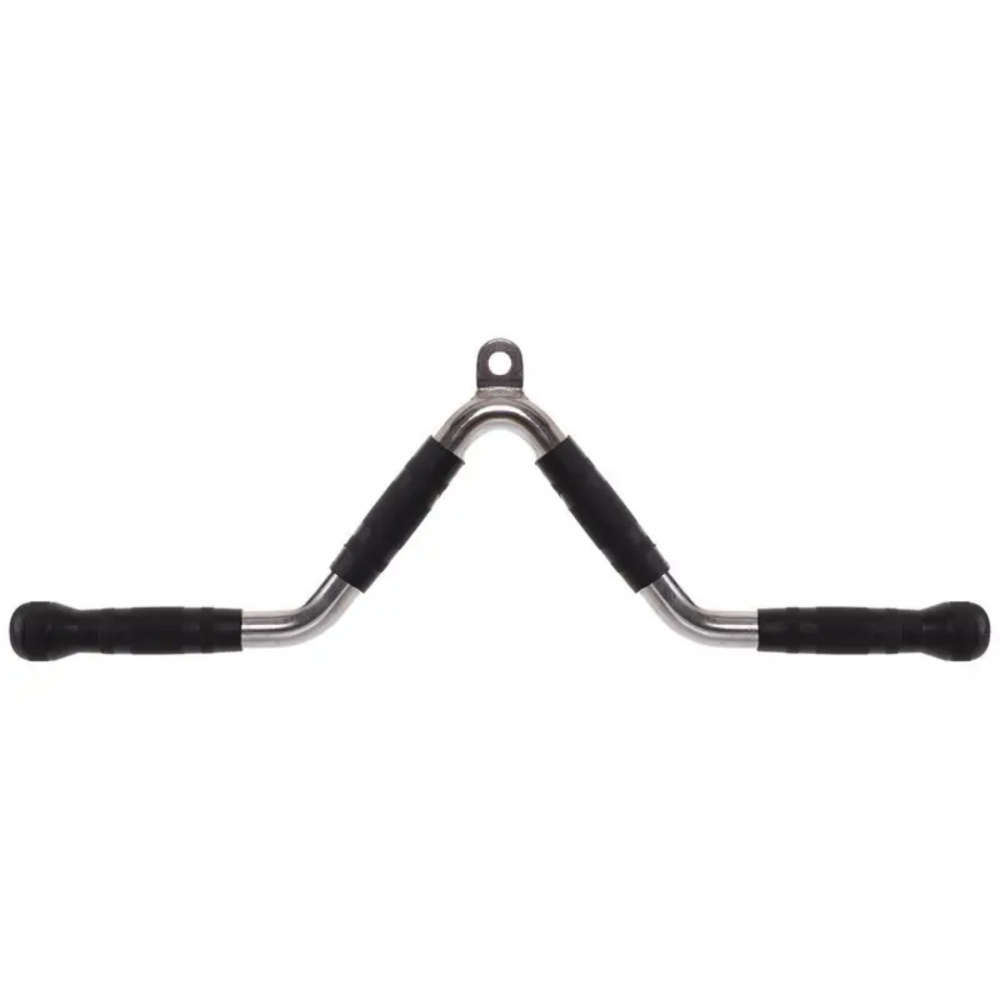 Ручка для тяги York Fitness V-подібна багатофункціональна з гумовими рукоятками, хром Київ - фото 2