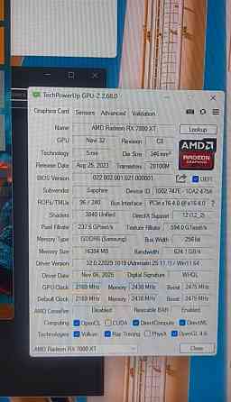 Відеокарта sapphire pure RX 7800 xt 16gb AMD. Харків