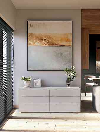 Комод Doros Рон 9 Белый 6 Ящиков 160х38х62 DRS-011777 (41516175) Днепр