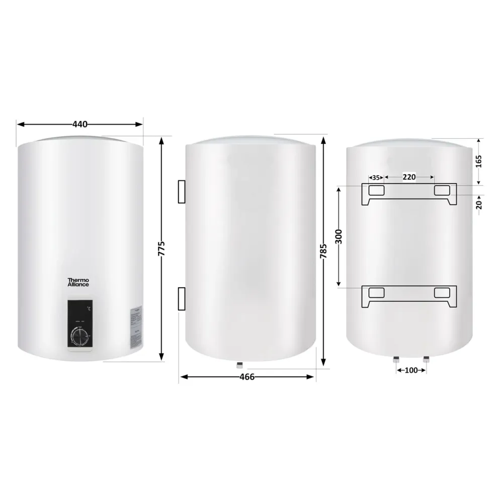 Водонагреватель электрический Thermo Alliance 80 л вертикальный, сухой ТЭН 2,0 кВт D80V20J3(D)K Киев - изображение 7