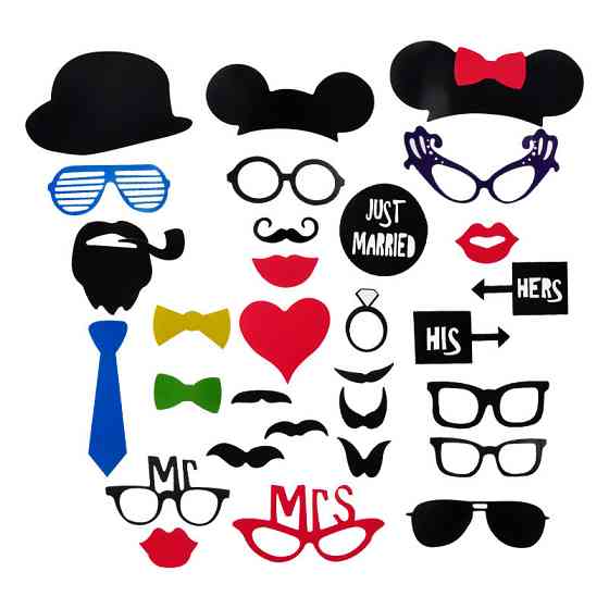 Фотобутафория на свадьбу 31 деталь one size разноцветный Киев