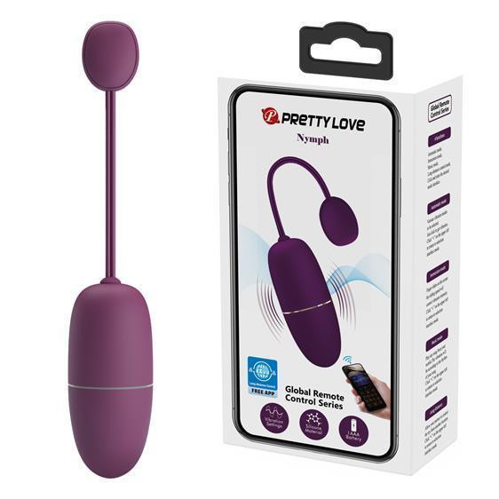 Віброяйце - Pretty Love Nymph Vibrating Egg Dark Purple (App) Sex Aura Київ - фото 1