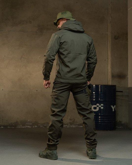 Демісезонний тактичний костюм софтшел Softshell ROCKET олива НП4862 Одеса - фото 14