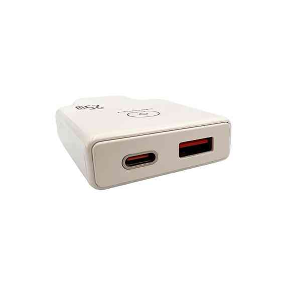 Мережевий зарядний пристрій WUW-C217 PD 25W USB A + Type-C white Одеса