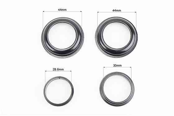 Кермова колонка 1-1/8" (44/28,6x44/30) безрізьбової вилки, напівінтегровані, висока, чорний FP-H863 Київ