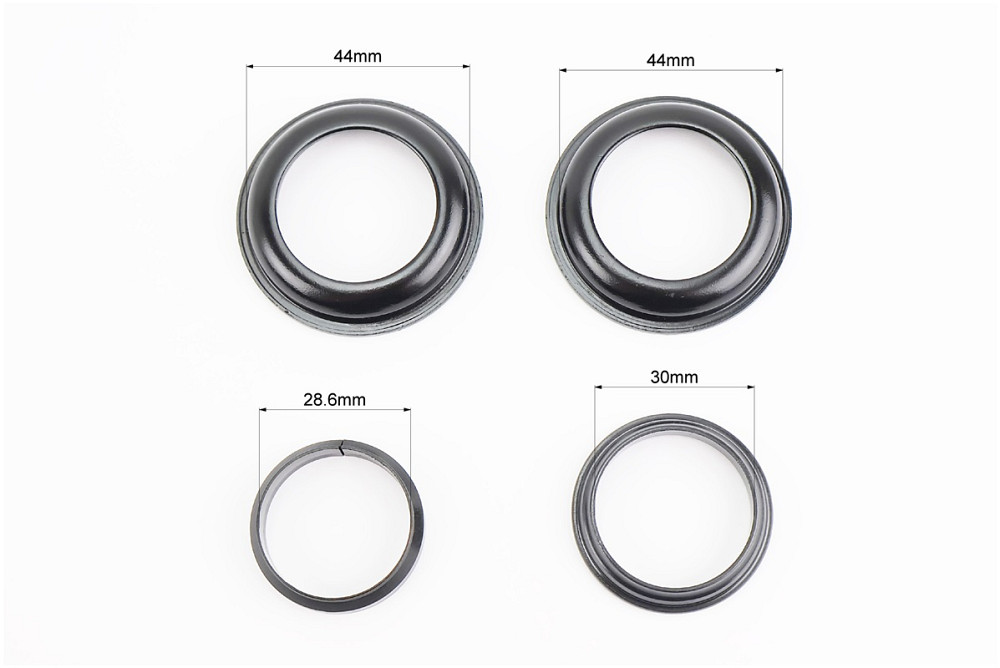 Кермова колонка 1-1/8" (44/28,6x44/30) безрізьбової вилки, напівінтегровані, висока, чорний FP-H863 Київ - фото 3