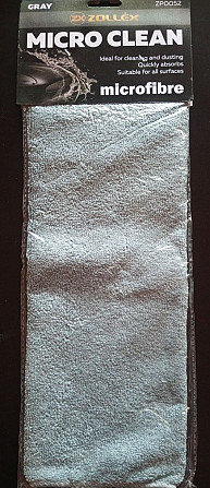 Универсальная салфетка (микрофибра) серая Zollex Micro Clean Microfibre (ZP-0052) Полтава - photo 1