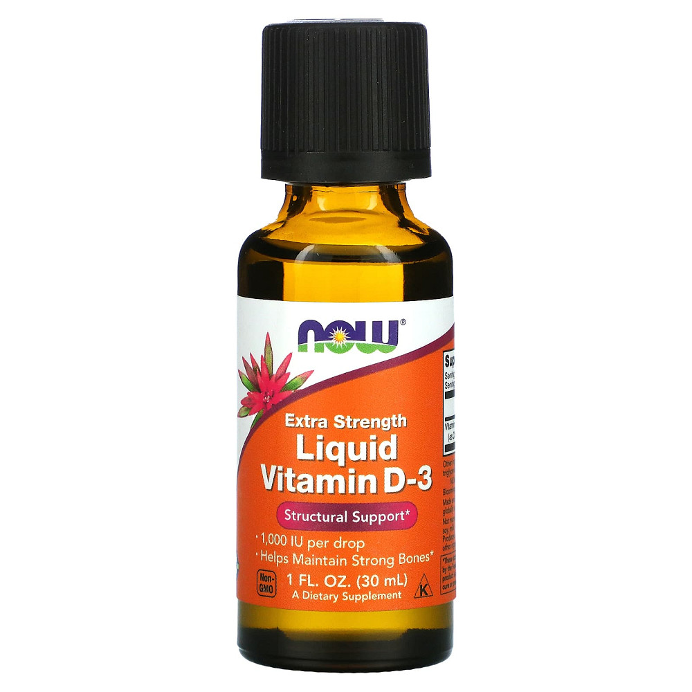 Рідкий вітамін D-3 сильної дії (Vitamin Liquid D3) 1000 MО 30 мл Київ - фото 1