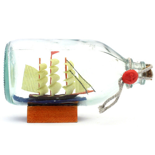 Сувенір Вітрильник у пляшці Київ - фото 1
