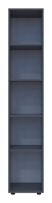 Шафа-пенал з дзеркалом Doros Гелар 39х49,5х203,4 см Графіт (DRS-011130) Львів - фото 6