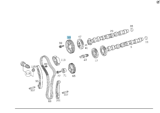 Mercedes-Benz  A6460500149 Шестерня распредвала OM611 OM646 R4 2.2cdi OM612 OM647 R5 2.7 cdi OM613 OM648 R6 3.2 Одеса