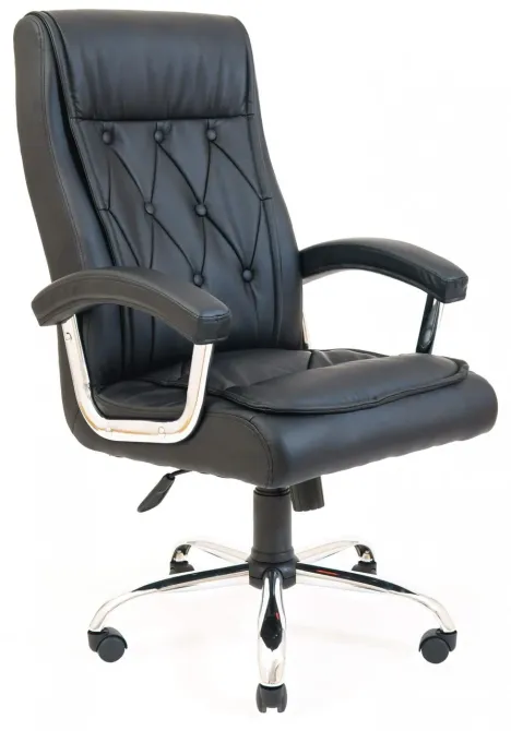 Офисное Кресло Руководителя Richman Telavi Fly 2230 Хром М2 AnyFix Черный Киев - изображение 1