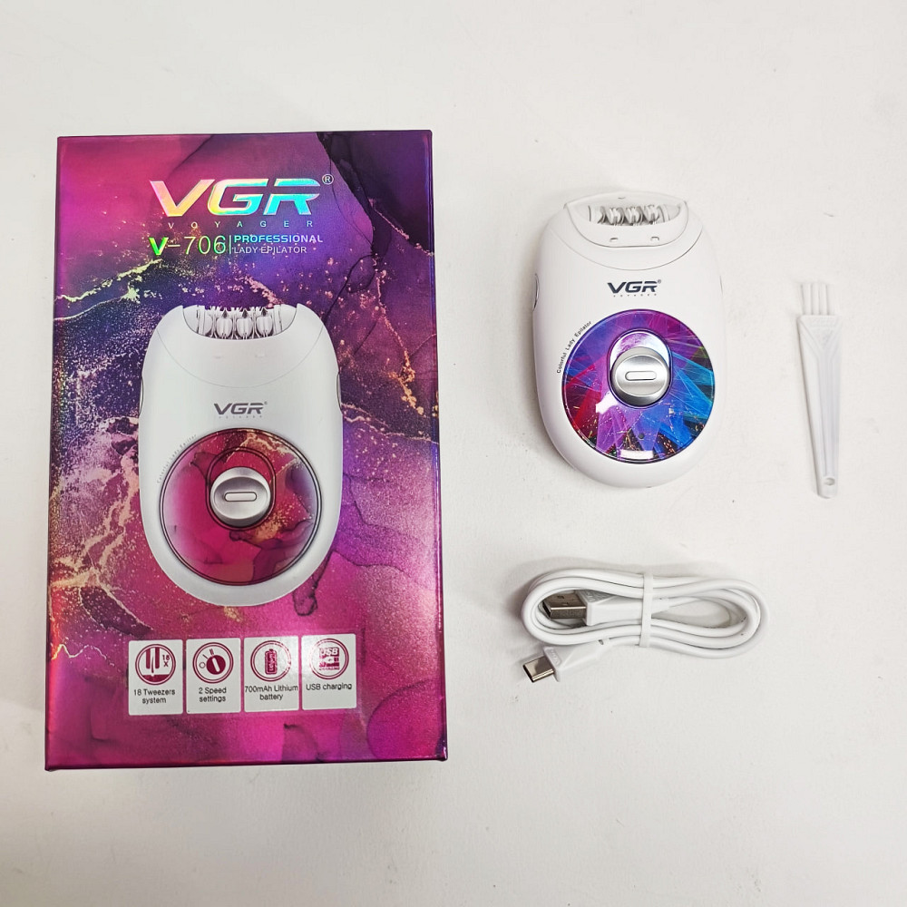 Бритва для депиляции 3 в 1, Аккумуляторный эпилятор с насадками для разных зон, Электробритва депилятор JQ-59 Львов - изображение 6