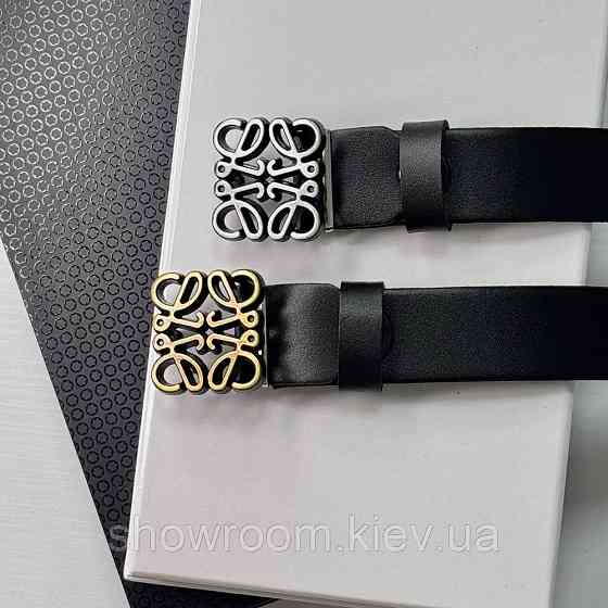 Жіночий брендовий шкіряний ремінь Loewe bronze Київ