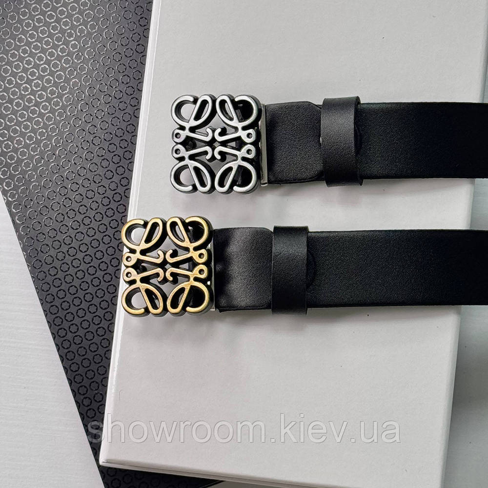 Жіночий брендовий шкіряний ремінь Loewe bronze Київ - фото 5