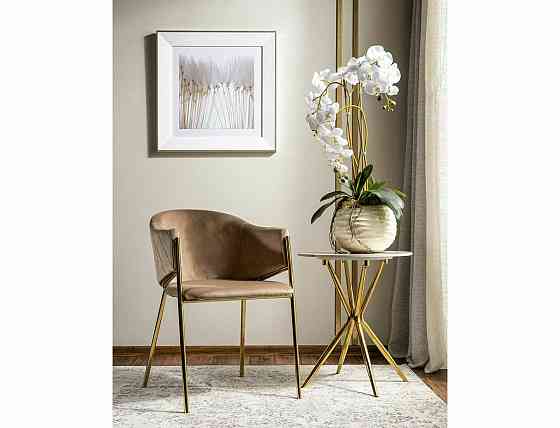 Стілець BONO VELVET золотий каркас/беж BL.28 Киев