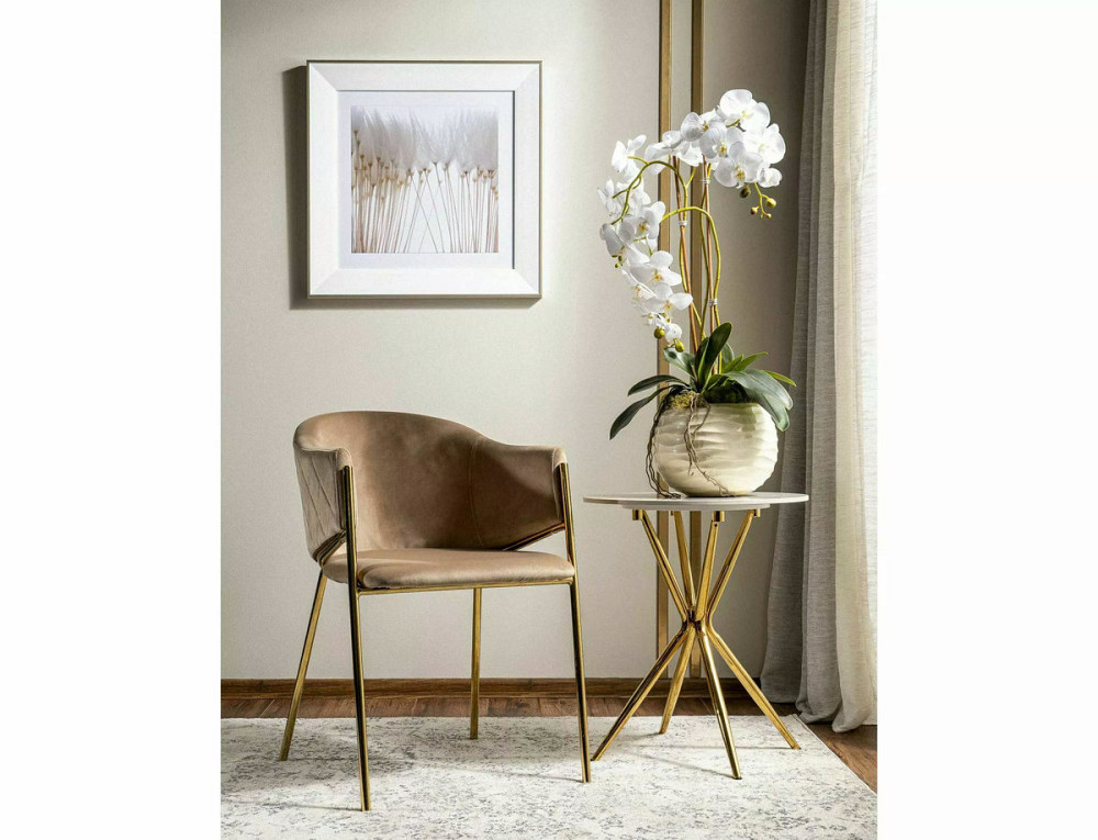 Стілець BONO VELVET золотий каркас/беж BL.28 Киев - изображение 2
