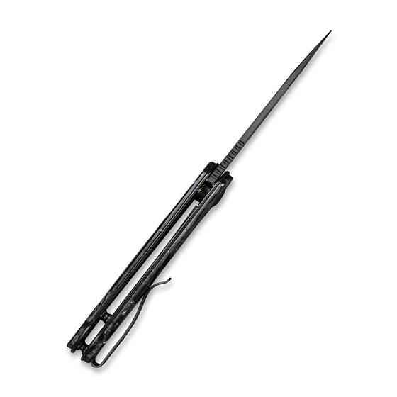 Ніж складаний кишеньковий Civivi Elementum, (7.5 см) Damascus / Carbon Fiber Київ