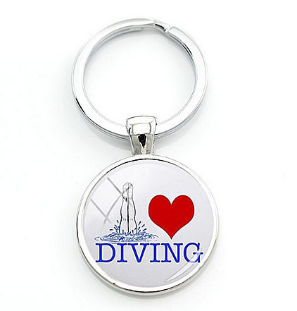 Брелок для ключів Дайвінг Плавання I love divihg Київ - фото 1
