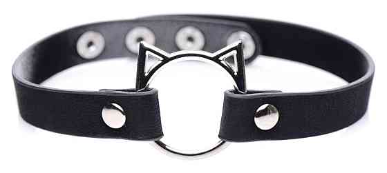 Чокер Master Series Kinky Kitty Ring Slim Choker - Black Sex Aura Киев