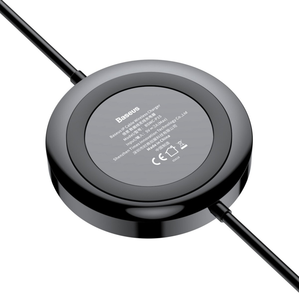 Бездротовий зарядний пристрій Baseus iP Cable Wireless Charger Black Киев - изображение 2
