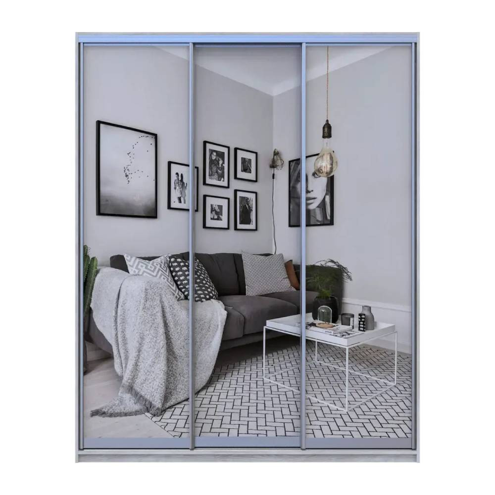Шафа-купе Doros City Light Сосна Натті 3 Дзеркала 180х60х225 (DRS-011970) Дніпро - фото 4