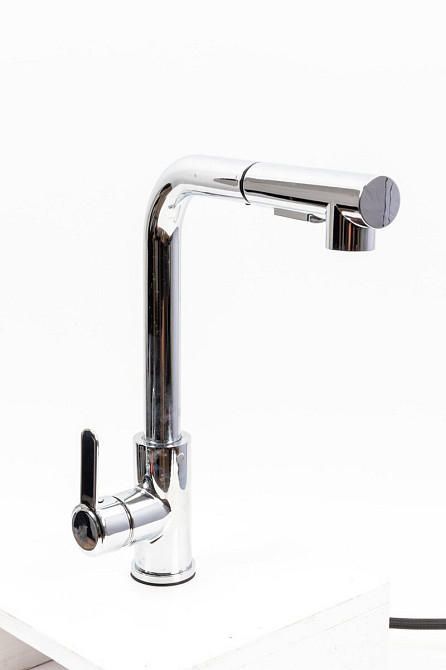 PLATINUM Змішувач кухонний з висувною лійкою FC-1 Platinum (polished) Коломия - фото 6