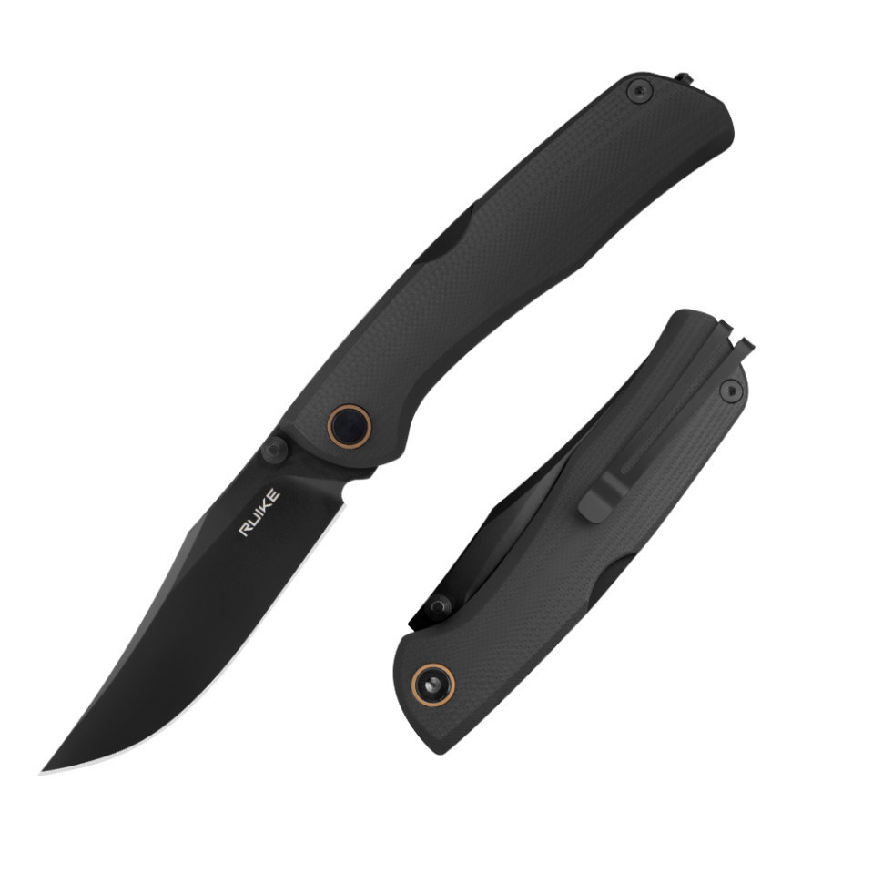 Ніж складаний туристичний Ruike P882-B, (8.5 см) 12С27 /  G10 чорний Київ - фото 10