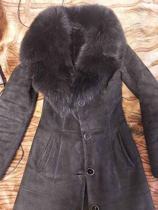 Дублянка жіноча натуральна Б/У 40-42 чорний Київ - фото 2