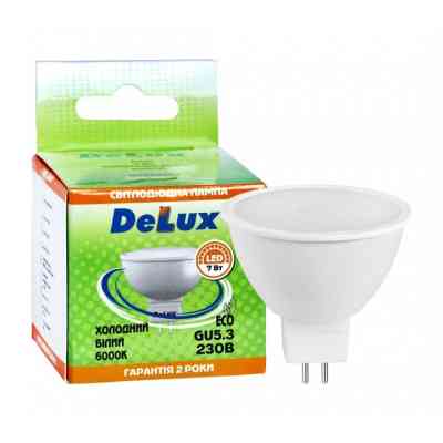 Лампочка Delux JCDR 7Вт 6000K 220В GU5.3 (90006129) Вінниця
