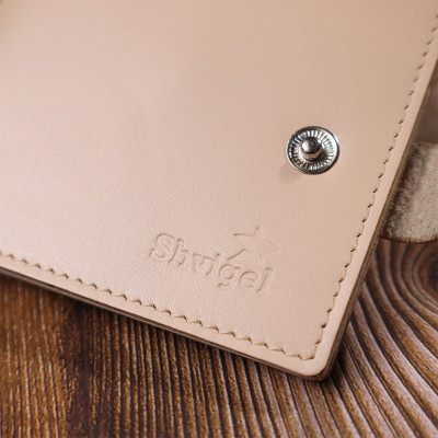 Кошелек Shvigel Кожаный Молочный (16623) Винница - изображение 5