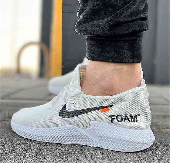 Кросівки Чоловічі Білі Тканинні Boost Пінка в стилі N!ke (розміри: 44,45) Дніпро