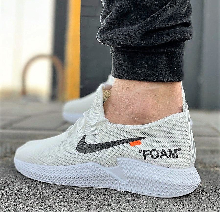 Кросівки Чоловічі Білі Тканинні Boost Пінка в стилі N!ke (розміри: 44,45) Дніпро - фото 3