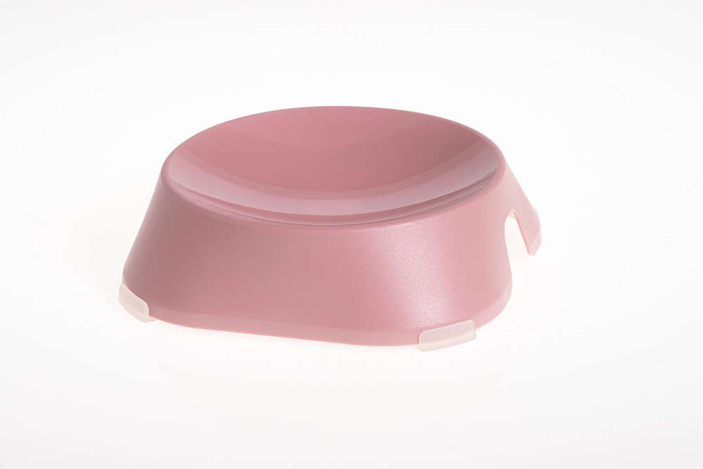 FIBOO пласка миска Flat Bowl, без антиковзких накладок, рожевий Київ - фото 1