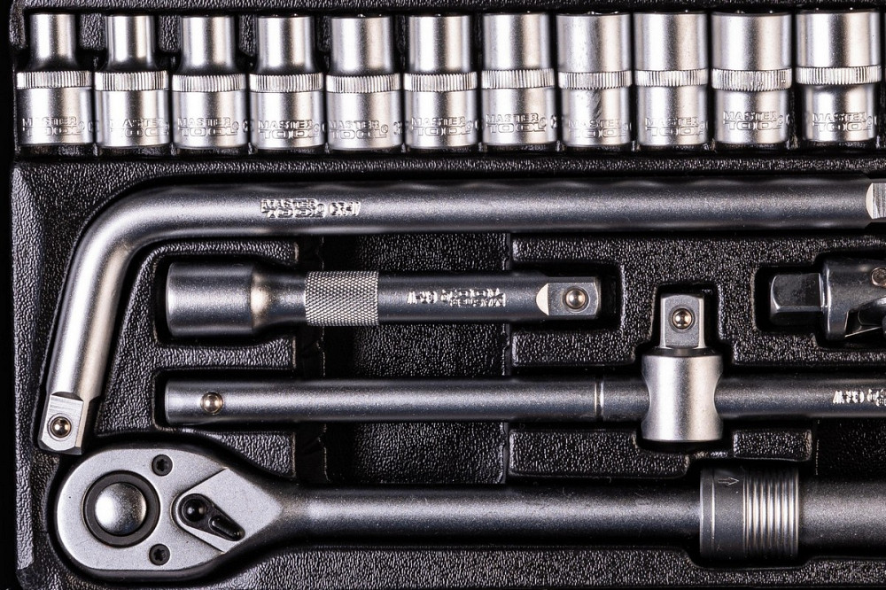 MASTERTOOL Набір інструментів MASTERTOOL PROFI ½" 26 шт 8-32 мм телескопічна тріскачка CrV50BV3 Киев - изображение 7