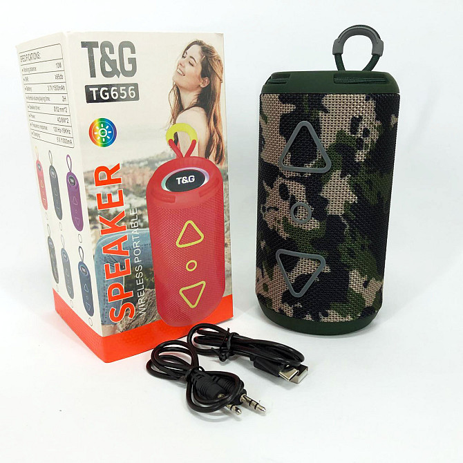 Колонка для дома и улицы TG656, Аккумуляторная bluetooth колонка, Громкая качественная VX-872 блютуз колонка Киев - изображение 7