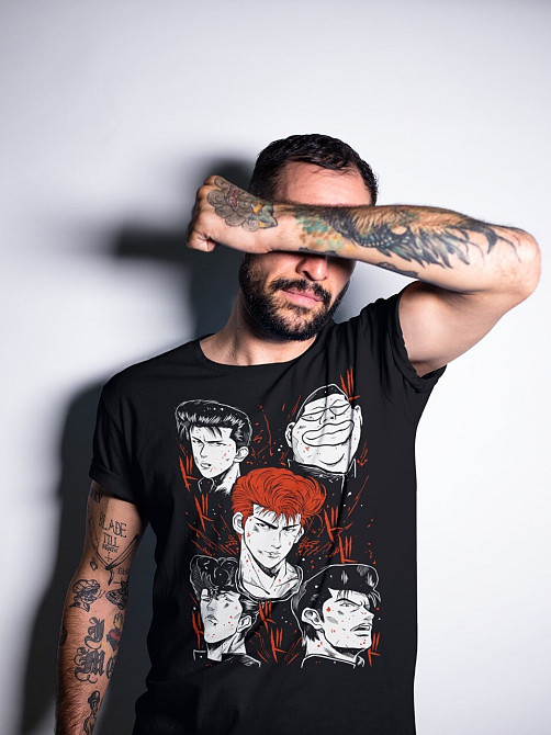 Футболка для мальчика аниме Аниме Баскетбалл Слам Дунк оверсайз (рост от 165 до 180 ) Черний AnimeJ0429m Днепр - изображение 2