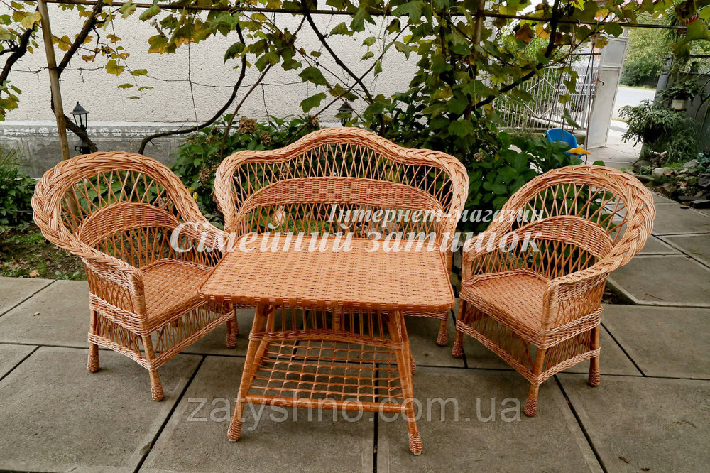 Комплект плетеной мебели с диваном Киев - изображение 3