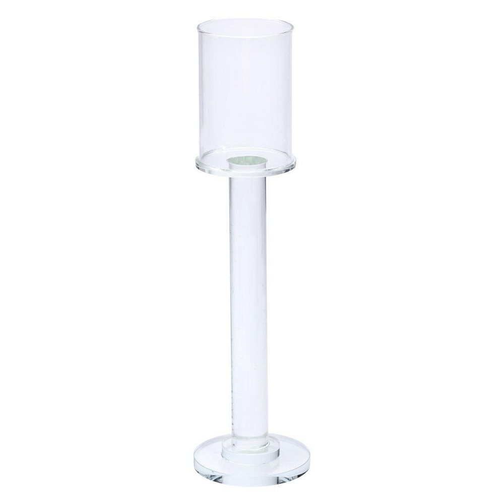 Декоративный стеклянный подсвечник на ножке 31 см Киев - изображение 1