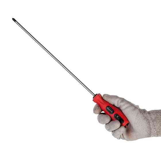 Викрутка хрестова, PH2×300 мм, Cr-V INTERTOOL VT-3148 Киев