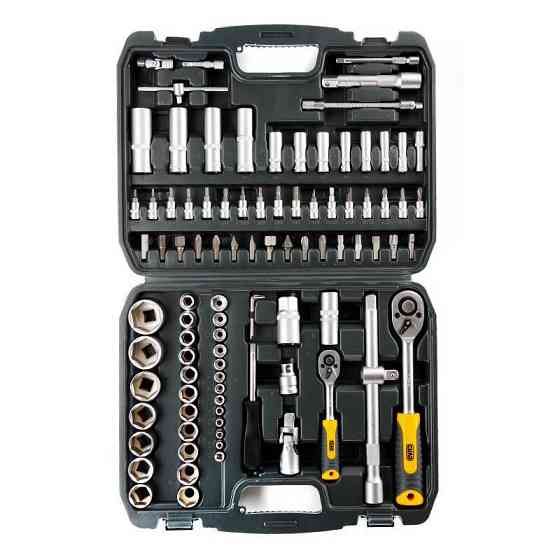 Набор торцевых насадок (инструментов) с трещиной CrV 1/4, 1/2 (72Т) (94шт) Харьков