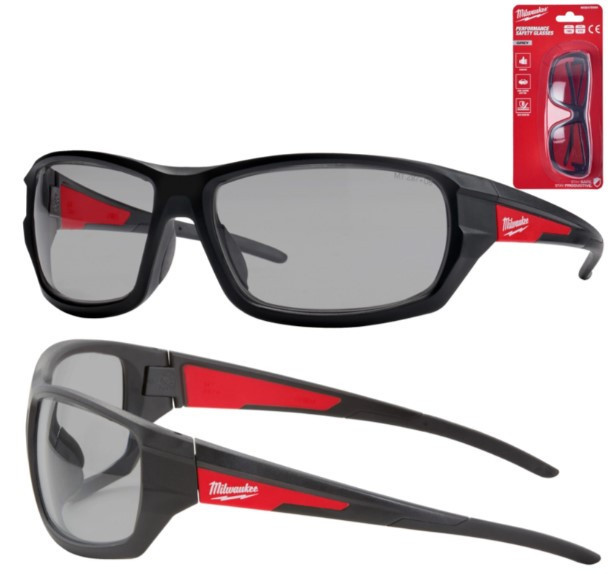 Окуляри захисні PERFORMANCE MILWAUKEE з покриттям AS/AF (сірі) Одесса - изображение 2