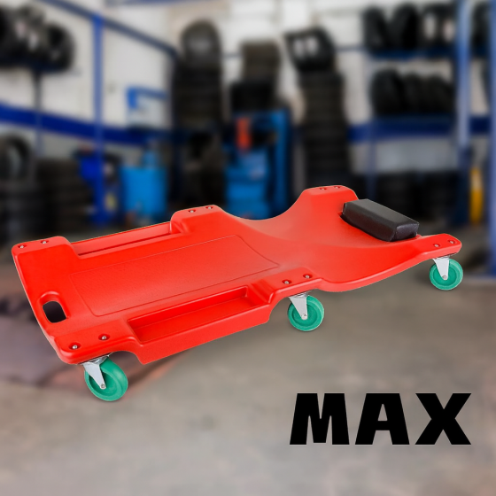 Лежак підкатний для ремонту авто MAX 100 см для підйомних робіт посилений каркас професійний підкатний лежак для СТО Львів