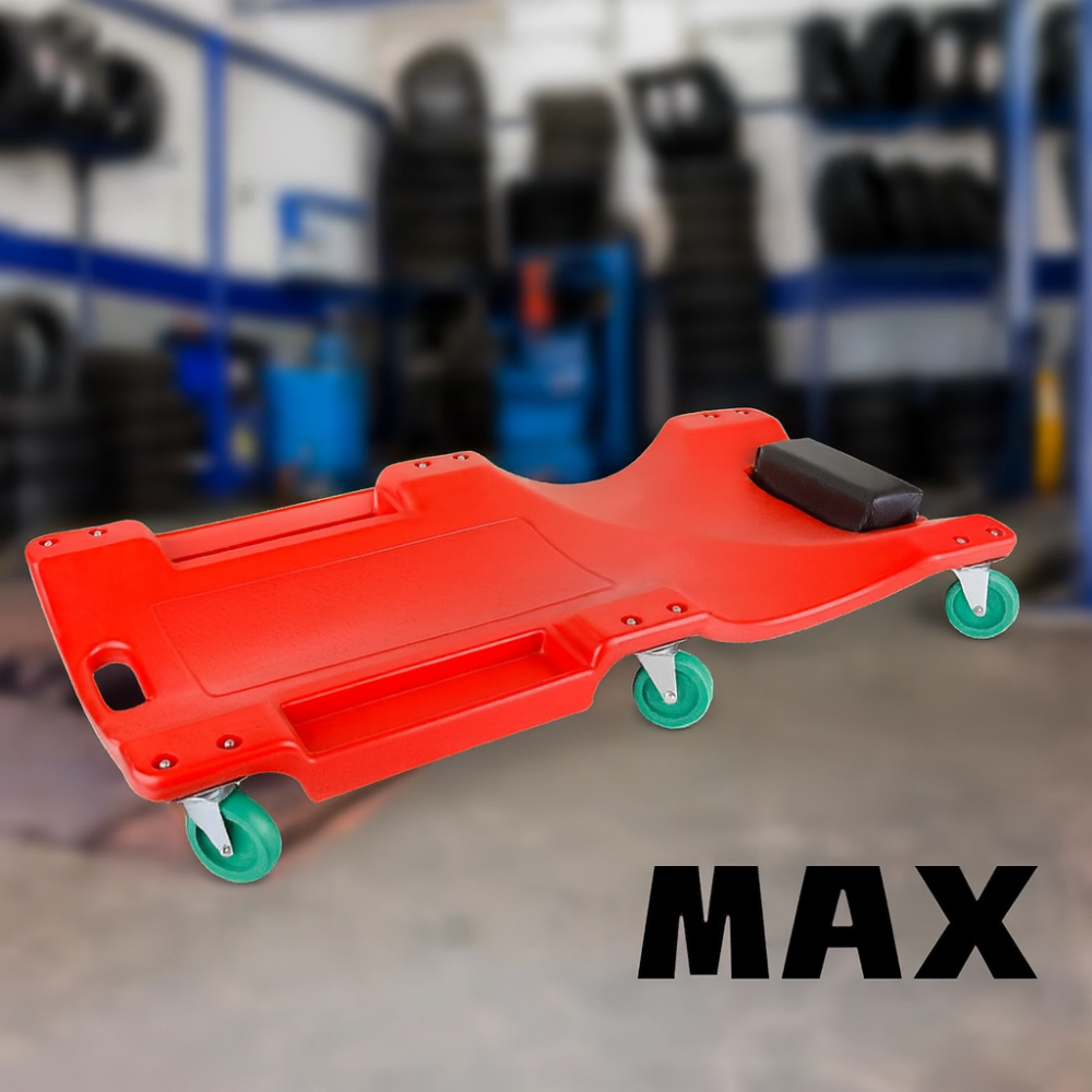 Лежак підкатний для ремонту авто MAX 100 см для підйомних робіт посилений каркас професійний підкатний лежак для СТО Львів - фото 1