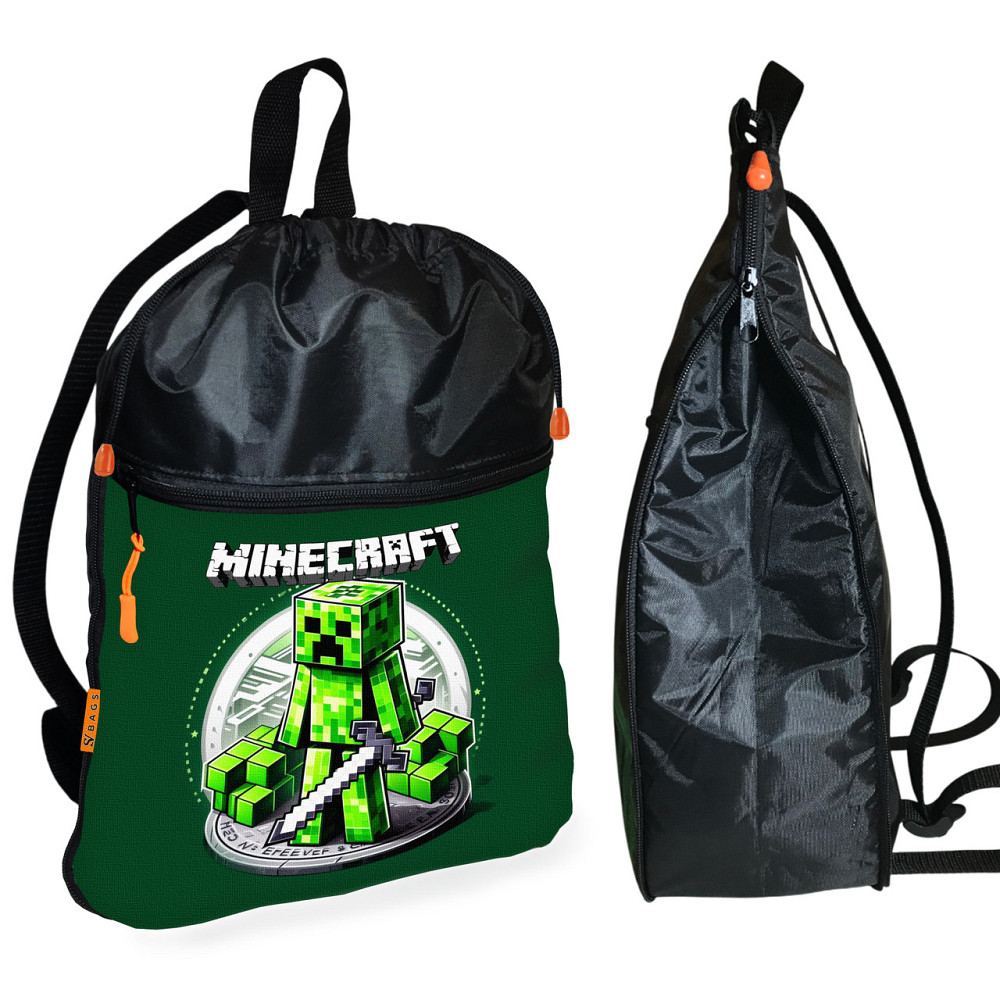 Шкільний рюкзак дитячий Minecraft + Сумка для взуття спортивної форми рюкзак-мішок для хлопчика (01741) Київ - фото 2
