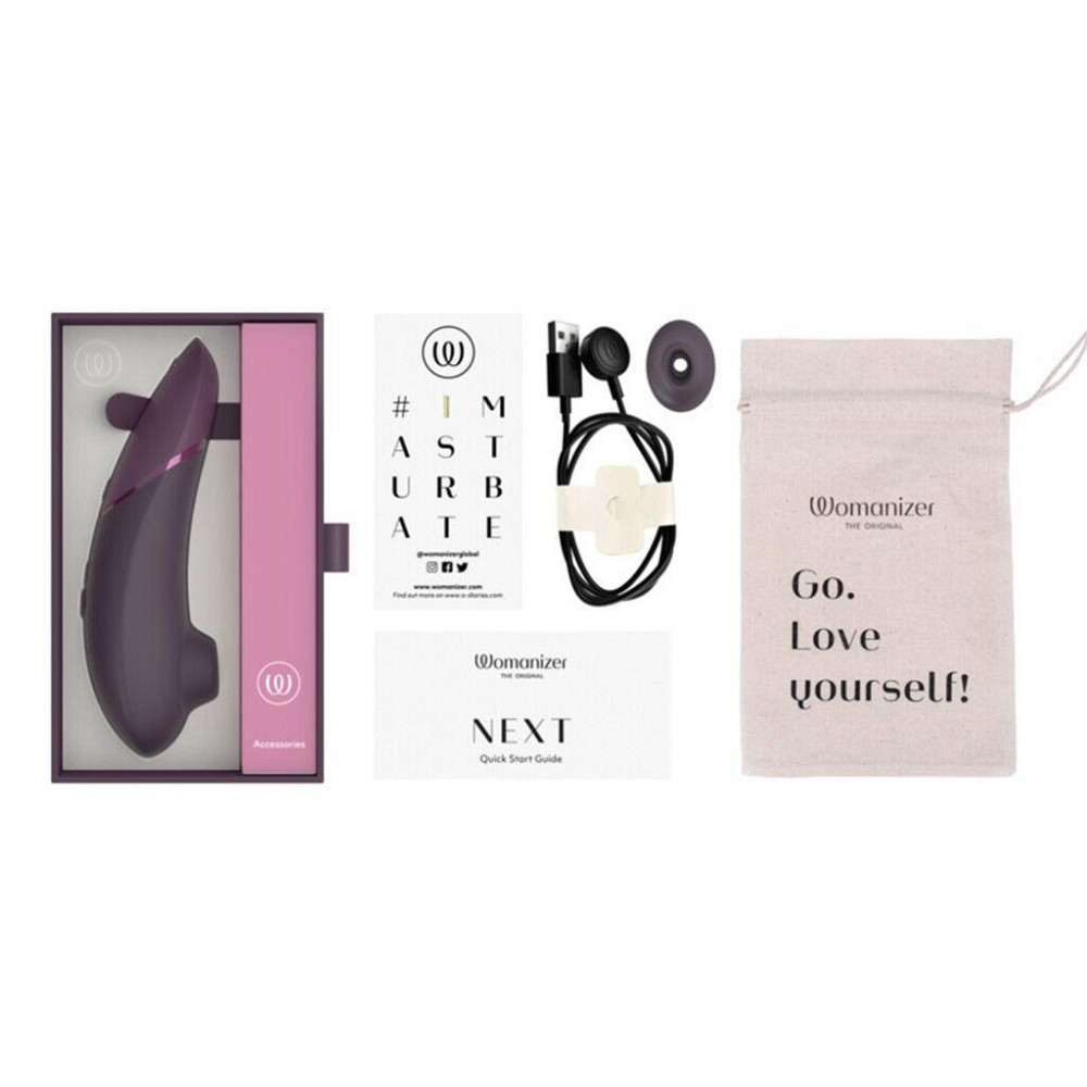 Вакуумный клиторальный стимулятор Womanizer Next Dark Purple, 3D Pleasure Air, 14 уровней интенсивности Sex Aura Киев - изображение 6