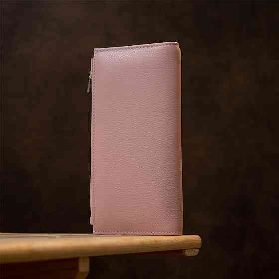 Женский кошелек из натуральной кожи Розовый (ST Leather) Киев