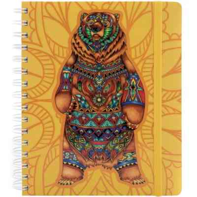 Блокнот Optima Sambala на резинке, 175х206 мм спираль, 150 листов клетка с полями (O20849-01) Винница