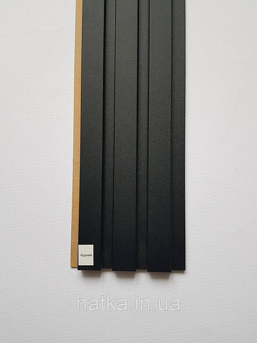 Стеновая реечная панель МДФ 117х12х2800 мм  черный СП12117-4 Киев - изображение 2